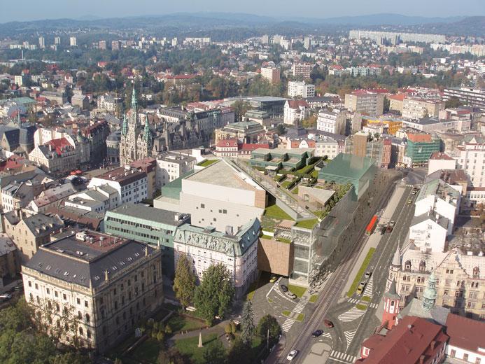 Leteck pohled na Liberec