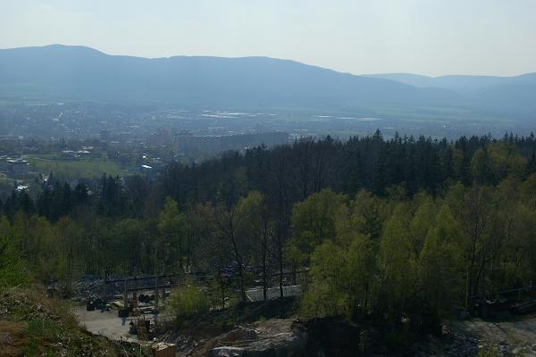 Pohled na Ruprechtice od lomu