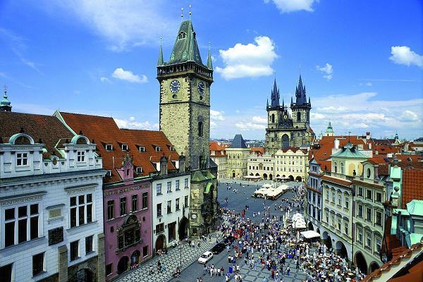 Staroměstské náměstí - pohled z výšky